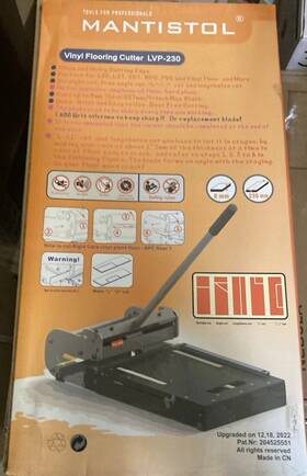 Mantistol Lvp-230 9 Inch Vinyl Flooring Cutter Laminate Pvc Lvt Spc Wpc Floor Tool