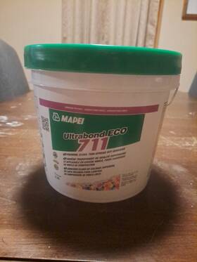 Mapei 093994973535 Ultrabond Eco 711 1 Gallon Bucket For Vinyl Flooring. Vct Adhesive. New