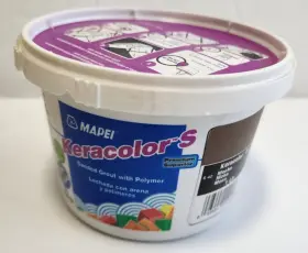 24210 Mapei Keracolor S Sanded Tile Grout 1lb Color #42 Mocha Floors Walls Container