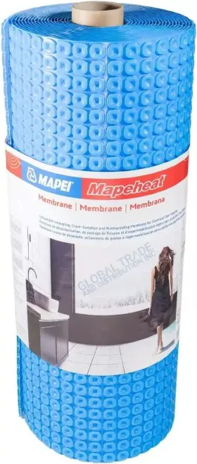 Mapei 659460377537 Mapeheat Floor Heat Uncoupling Membrane Underlayment 108 Ft Roll