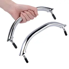 Cz7878s Marinebaby 2pcs Boat Marine Grab Handle Polished Stainless Heavy Duty Round Tube Handrai