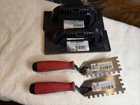 Marshalltown 15247 28260 2 Grout Float By Qlt Model And Notched Trowels #28260