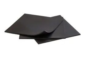 Matniks 641171981066 Rubber Sheets Black Pack Of 3 6x6inch By 1/8 /10% Duro A60. Neoprene Plumbi