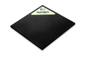 Matniks 641171981103 Neoprene Rubber Sheet Heavy Duty High 60a Black 12x12-inch By 1/4-inch Th