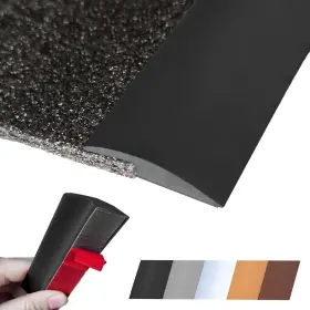 005blk100 Maxiroc Floor Transition Strip Self Adhesive Carpet Wood Tile Vinyl Flooring Laminate