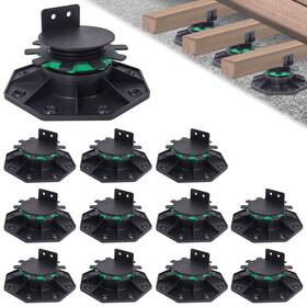Mcckle 60lj039 12pack Adjustable Deck Support Pedestal With Fastener Ring Foundation S
