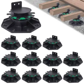 60lj039 Mcckle 12pack Adjustable Deck Support Pedestal With Fastener Ring Foundation S