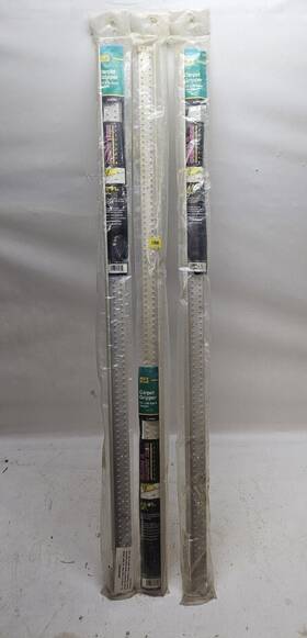 Md 043374745344 74534 Metal Carpet To Tile Floor Edging Transition Grip Strips 36 Inch Lot Of 3