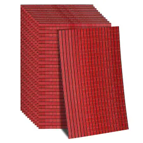 Mea230725ee000449 Meccanixity 7200 Pcs Glass Mirrors Disco Ball Tiles Self-adhesive Red Mirror Mosaic