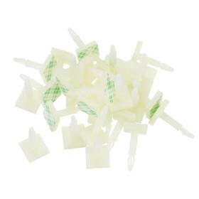 Meccanixity Mea240619ee001682 55 Pcs Adhesive Pcb Spacer Sticky Nylon Insulated 0.56 Inch White