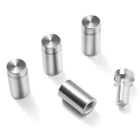 Hom004fmu Meetu Standoff Screws For Wall Mount Acrylic Picture Frame Pack Of 20 Silver