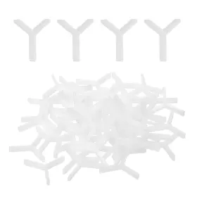 Metallixity 601968216672 600pcs Wall Floor Tile Plastic Y Type Spacers Tiling Tools 1.5mm 1/16 Inch Hexagon