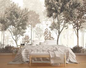 Mfwfm Yxwm0034-m Vintage Forest Wallpaper Nature Wall Mural For Bedroom Living Room
