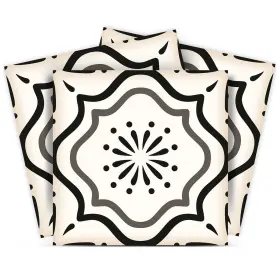 Mi Alma 647567635933 Black And White Collection Peel Stick Tile Stickers 24 Pc Set Backsplash Ti