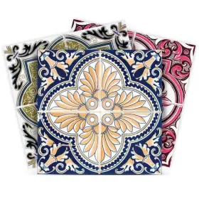 24-tiles Mi Alma 722713882161 Pink Green Yellow And H301 7 X Inch Vinyl Peel Stick Tile