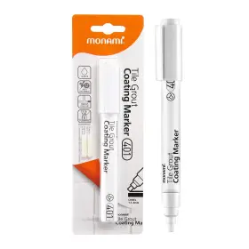 Monami 801067403443 Tile Grout Coating Marker 401 Chisel Tip 1.5 4mm Repair