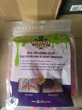 Acufmon18 Monster Clips All-in-one-clips 100pcs Tile Leveling And Joint Slacing