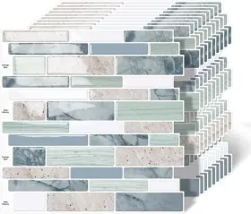 Moonfun 313113986957 10 Sheet Peel And Stick Backsplash Tiles 12 X Inch Sage Green Self Adhesive