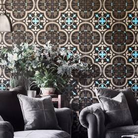 Moroccan Mosaic 538360866720 Handmade Casa In Brown Black Blue Tile Pack Of 12 Box Tiles