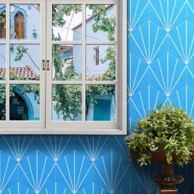 Ctp72-03 Moroccan Mosaic & Tile House 653836086986 Menara Handmade 8 Inch X9 Blue And White Ctp72-03 Moroccan Mosaic & Tile House 653836086986 Menara Handmade 8 Inch X9 Blue And White