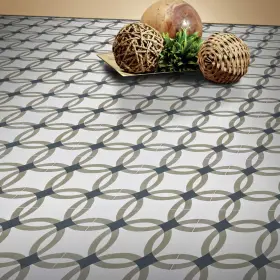 Ctp46-01 Moroccan Mosaic & Tile House 653836090693 Safi Handmade Cement Tiles Pack Of 12 Warm Grey Black And White