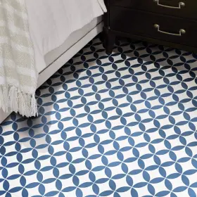Ctp07-13 Moroccan Mosaic & Tile House 782971515850 Amlo Handmade 8 Inch X Navy Blue/white