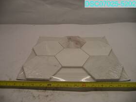 Msi 10747583244533 Qty 10 Arabescato Venato White Hexagon 9.96 Inch X 13 Honed Marble Mosaic Floor
