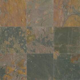 Msi 726084404182 Peacock 12 Inch X Gauged Slate Floor And Wall Tile 10 Sq. Ft. / Case