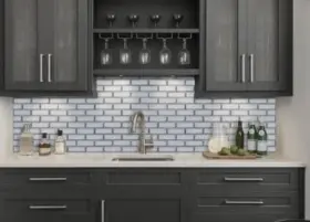 Amz-md-00388 Msi Ice Bevel 12x12 Inch White-cool Glass Subway Tile Contemporary Style