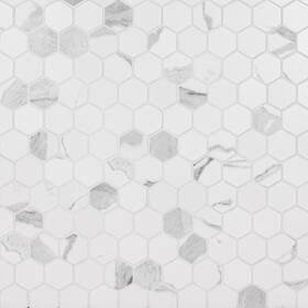 Msi Amz-md-00518 Eden Statuary 2 Inch X Hexagon Matte Porcelain Mosaic Tile For Bathr