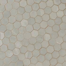 Msi Amz-md-00521 Sande Grey 2 Inch X Hexagon Matte Porcelain Mosaic Tile For Bathroom Kit