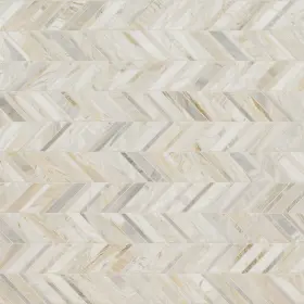 Amz-md-00538 Msi Athena Gold Chevron 12 Inch X Honed Marble Mesh Mounted Mosaic Tile