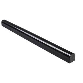 Msi Amz-md-00602 Absolute Black Pencil Molding 3/4 Inch X 12 Polished Granite Wall Tile