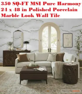 Nhdpurhar2448pc Msi Bath Tub Shower Base Wall Surround Pure Harmony Polished Porcelain Tile Ceramic