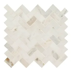 Smot-araven-1x2hbh Msi Arabescato Venato White Herringbone 12 Inch X - Honed