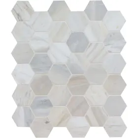 Smot-athgol-2hexh Msi Athena Gold 12 Inch X Honed Marble Mosaic -