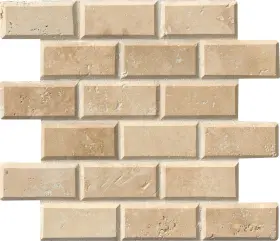 Smot-ivo-2x4hb Msi Smot-2x4hb 2 Inch X 4 Brick Joint Mosaic Tile - Honed Travertine Off White