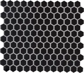 Smot-pt-retnero-1hexg Msi Smot-pt-1hexg 11 Inch X 12 Hexagon Geometric Mosaic Floor And - Retro Nero