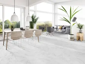 Vtrmougra12x24-5mm-12mil Msi Trecento Series Waterproof Rigid Core Flooring Vinyl Carrara Avell