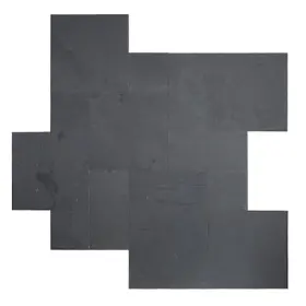 Zor-ns-0021 Msi Montauk Black Pattern Gauged Slate Floor And Wall Tile
