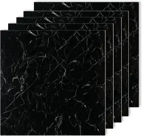 X11.8 Msup 744110717136 12 Sheets Small Peel And Stick Backsplash Tiles 11.8 Inch Black Marble