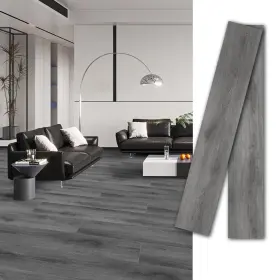 B0dpz2bgph Mulgreat Grey Oak Peel And Stick Vinyl Floor Planks 36 Inch X6 - 12pcs
