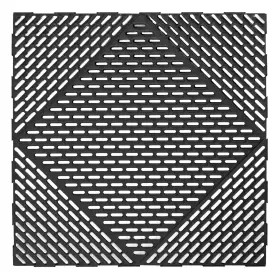 Mt5101229cm Multy Home Easytile 12 Pack Interlocking Pvc Modular Tiles With Drainage 18x18 Inches Black