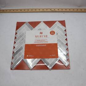 Mureno 29509 Peel And Stick Backsplash Tile 4 Sq. Ft Vinyl Marble 12 X