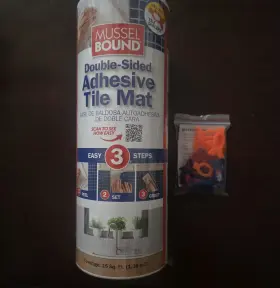 81866-00002 Musselbound Double-sided Adhesive Tile Mat Roll 15 Sq Ft With Spacers