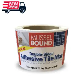 Musselbound 861866000036 Mussel Bound Adhesive Tile Mat Mini Roll - 3 Inch X 15ft Double-sided -pack 1 New