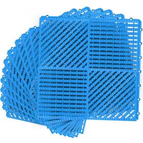 Myfamirea Irft1r30x30blue Modular Interlocking Cushion 12 Pack 11.8 Inch X Rubber Floor Til