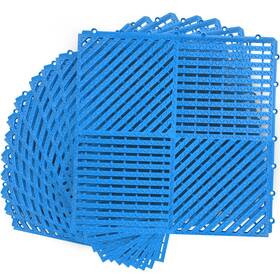 Myfamirea Irftxie30x30blue Modular Interlocking Cushion 12 Pack 11.8 Inch X Rubber Floor Til