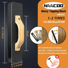 Naacoo 695640013574 Tapping Block Flooring Tools - Heavy Big For Vinyl Plank