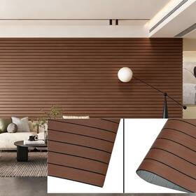 Namaii Na-pws25001003-d-wood 3d Wall Panels Peel And Stick 15.74 Inch X118 Pvc Faux Wood Grain Texture Self